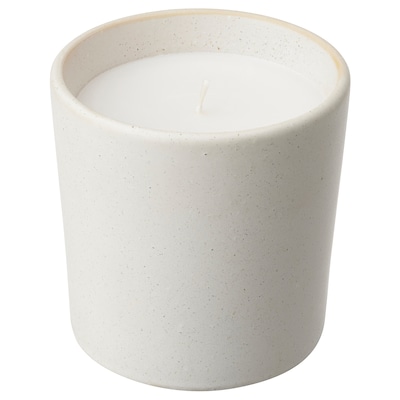 ADLAD香味蜡烛陶瓷罐子里,北欧森林/白色,50小时