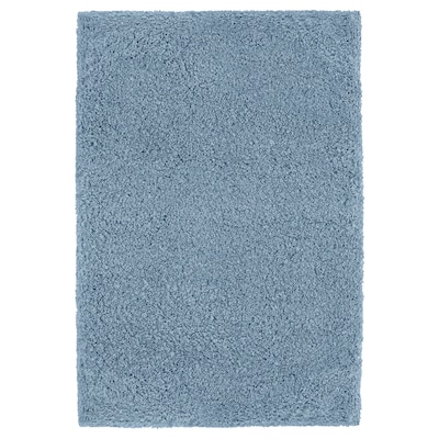 ALMTJARN浴垫、蓝色、x90 60厘米