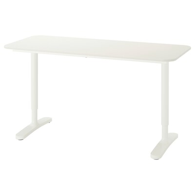 BEKANT桌子,白色,x60 140厘米