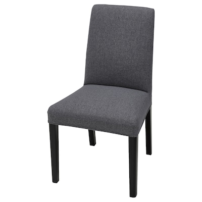 BERGMUND椅子,黑色/贡纳中等灰色