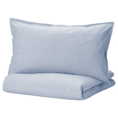 BERGPALM被套和枕套,蓝色/条纹240 x220/50x80厘米