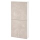 BESTA壁柜和2门,白色Bergsviken /米色大理石效果,x22x128 60厘米