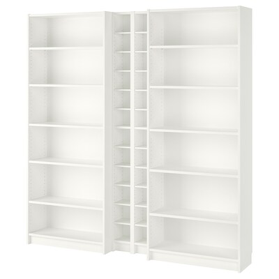 比利/ GNEDBY书柜,白色,200 x28x202厘米
