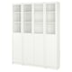 比利/ OXBERG书柜梳w面板/玻璃门,白色,160 x202厘米