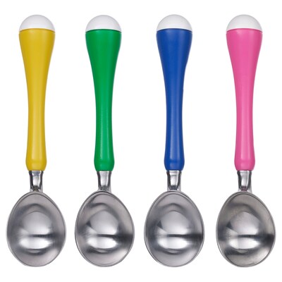 CHOSIGT冰淇淋勺、黄/绿色/蓝色/粉红色