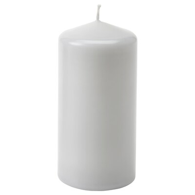 DAGLIGEN无味支柱蜡烛,浅灰色,14厘米
