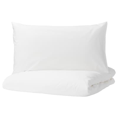2 DVALA被套和枕套,白色,240 x220/50x80厘米