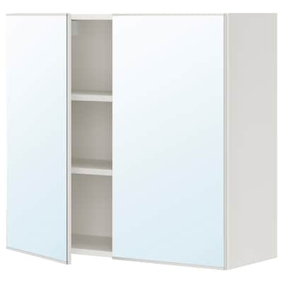 ENHET镜柜2门,白色,80 x32x75厘米