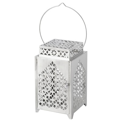 GOKVALLA块的蜡烛灯笼,银色,32厘米
