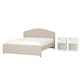HAUGA卧室家具,组3,Lofallet米色/白色,160 x200型cm