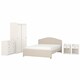 HAUGA卧室家具、组5、Lofallet米色/白色,160 x200型cm