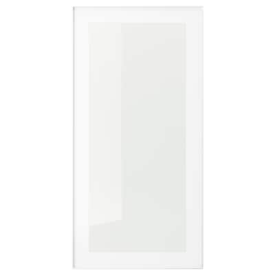HEJSTA玻璃门,白色/透明玻璃,x80 40厘米