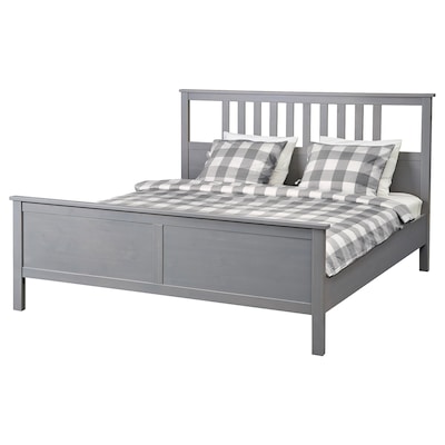 HEMNES床框架,灰色的彩色/ Lindbaden 180 x200型cm