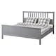 HEMNES床框架,灰色的彩色/ Luroy 180 x200型cm