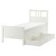 HEMNES床框架2储物箱中,白色的污点/ Luroy 90 x200型cm