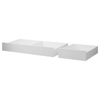 HEMNES床存储箱,组2,白色的污点,200厘米