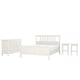 HEMNES卧室家具,组4,白色的污点,180 x200型cm