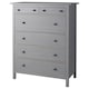 HEMNES有6抽屉的柜子,灰色的彩色,x131 108厘米
