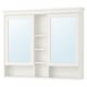 HEMNES镜柜2门,白色,120 x98厘米