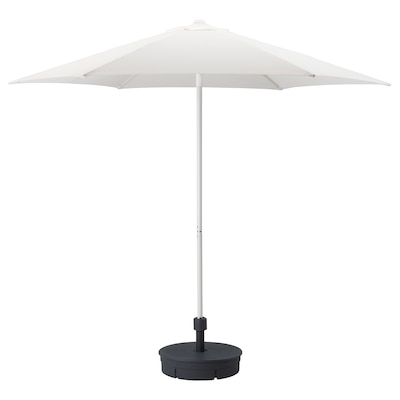 HOGON阳伞和基地,白色/ Gryto深灰色,270厘米