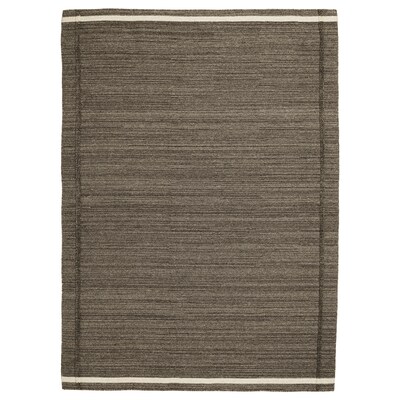 flatwoven HOJET地毯,手工制作的布朗,170 x240厘米