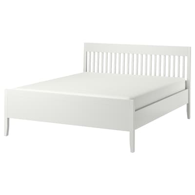 IDANAS床框架,白色/ Lonset 180 x200型cm