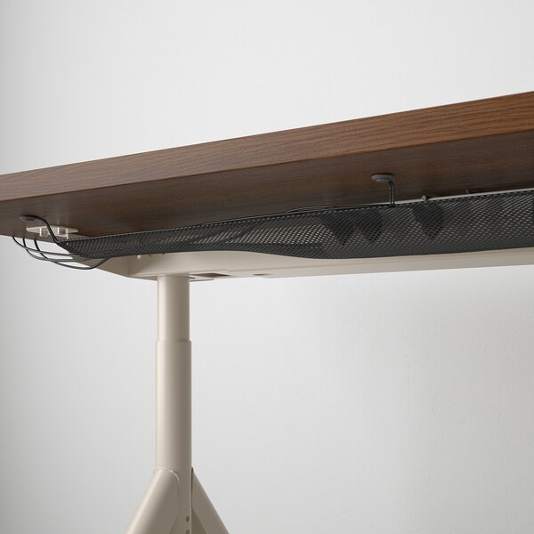 IDASEN办公桌,棕色/米色120 x70厘米