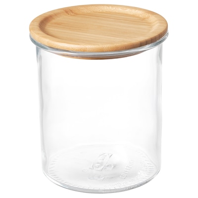 亚博平台信誉怎么样宜家365 +罐盖、玻璃/竹,1.7 l