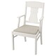 INGATORP与扶手椅,白色/ Nordvalla米色