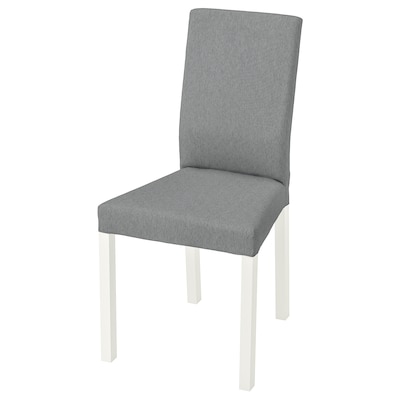 KATTIL椅子,白色/ Knisa浅灰色