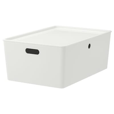 KUGGIS盒子,盖子,白色,x54x21 37厘米