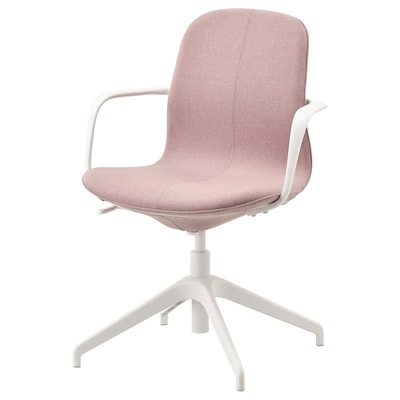 LANGFJALL会议椅扶手,贡纳光brown-pink /白色