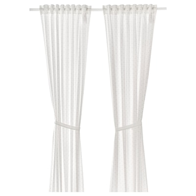 LEN与室内窗帘,1副,点缀/白色,120 x300厘米