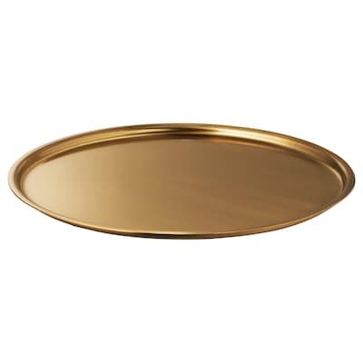 LINDRANDE蜡烛盘、金色、22厘米