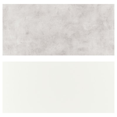 LYSEKIL墙板,双面白/浅灰色混凝土效果,x55 119.6厘米