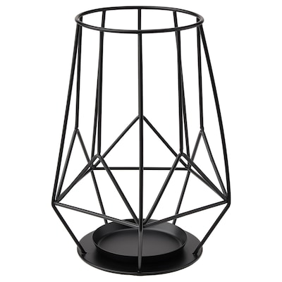 PARLBAND块烛台,黑色,21厘米