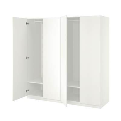 罗马/ FORSAND衣柜,白色/白色,200 x60x201厘米