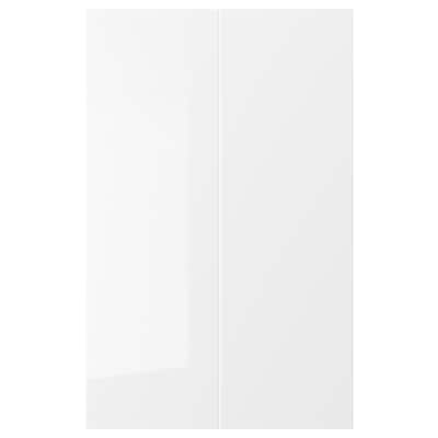 门RINGHULT 2 p f角落基地内阁,高光泽白色,x80 25厘米