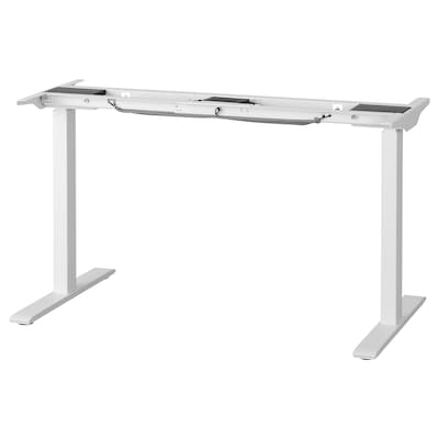 RODULF底架坐/站f桌面,白色,140 x80厘米