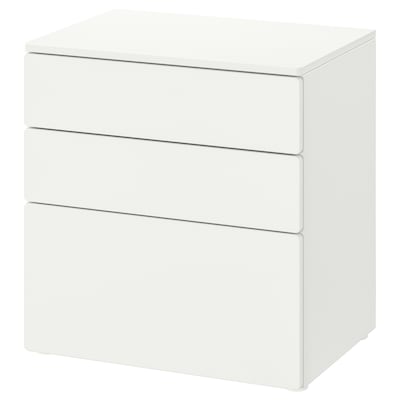 SMASTAD / PLATSA有3个抽屉的柜子,白色/白色,x42x63 60厘米