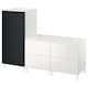 SMASTAD / PLATSA衣柜,白色黑板表面/ 2有抽屉的柜子,180 x57x133厘米