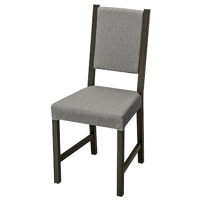 STEFAN椅子,褐黑色/ Knisa灰色/米色