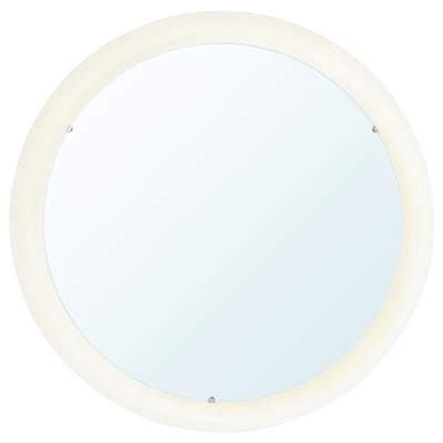 STORJORM镜子与集成照明,白色,47厘米