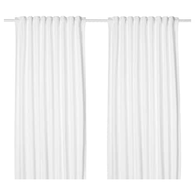 TIBAST窗帘、1副,白色,145 x300厘米