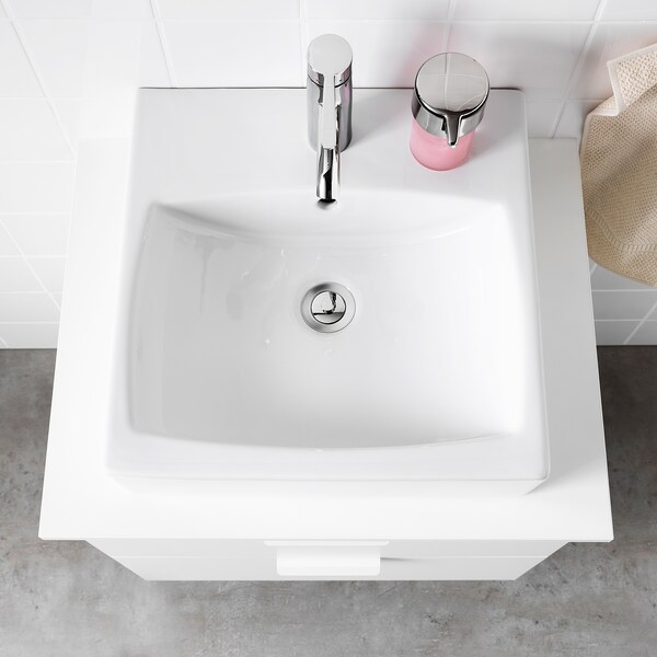 TORNVIKEN台面洗手盆,白色,x45 45厘米