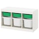 TROFAST存储结合盒、白绿色/白色99 x44x56厘米