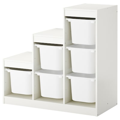TROFAST存储结合盒子,白色,99 x44x94厘米