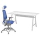 UTESPELARE / STYRSPEL游戏桌椅、浅灰蓝色/浅灰色