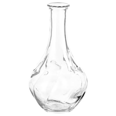 VILJESTARK花瓶,透明玻璃,17厘米
