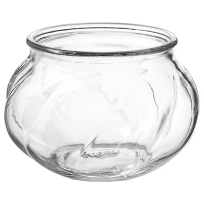 VILJESTARK花瓶,透明玻璃,8厘米